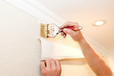 Pose de papier peint à Tourailles — revêtements muraux et toiles de verre